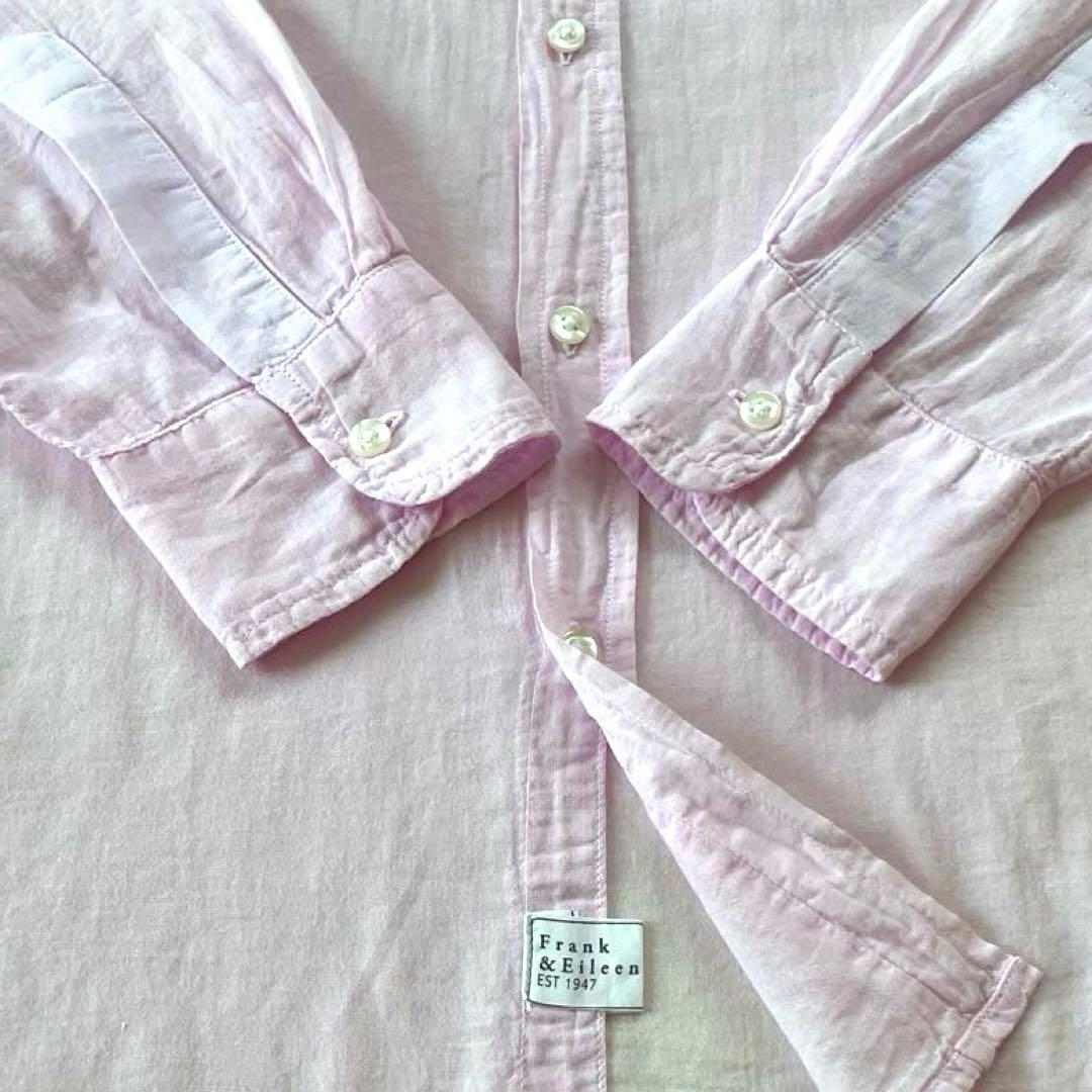 【美品】フランク&アイリーンEileen コットンガーゼ スキッパーシャツ 米国