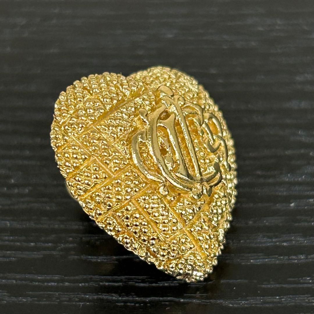 ディオール　ピンバッチ　エンブレム　ハート　ロゴモチーフ　ブローチ　バッチ　箱付