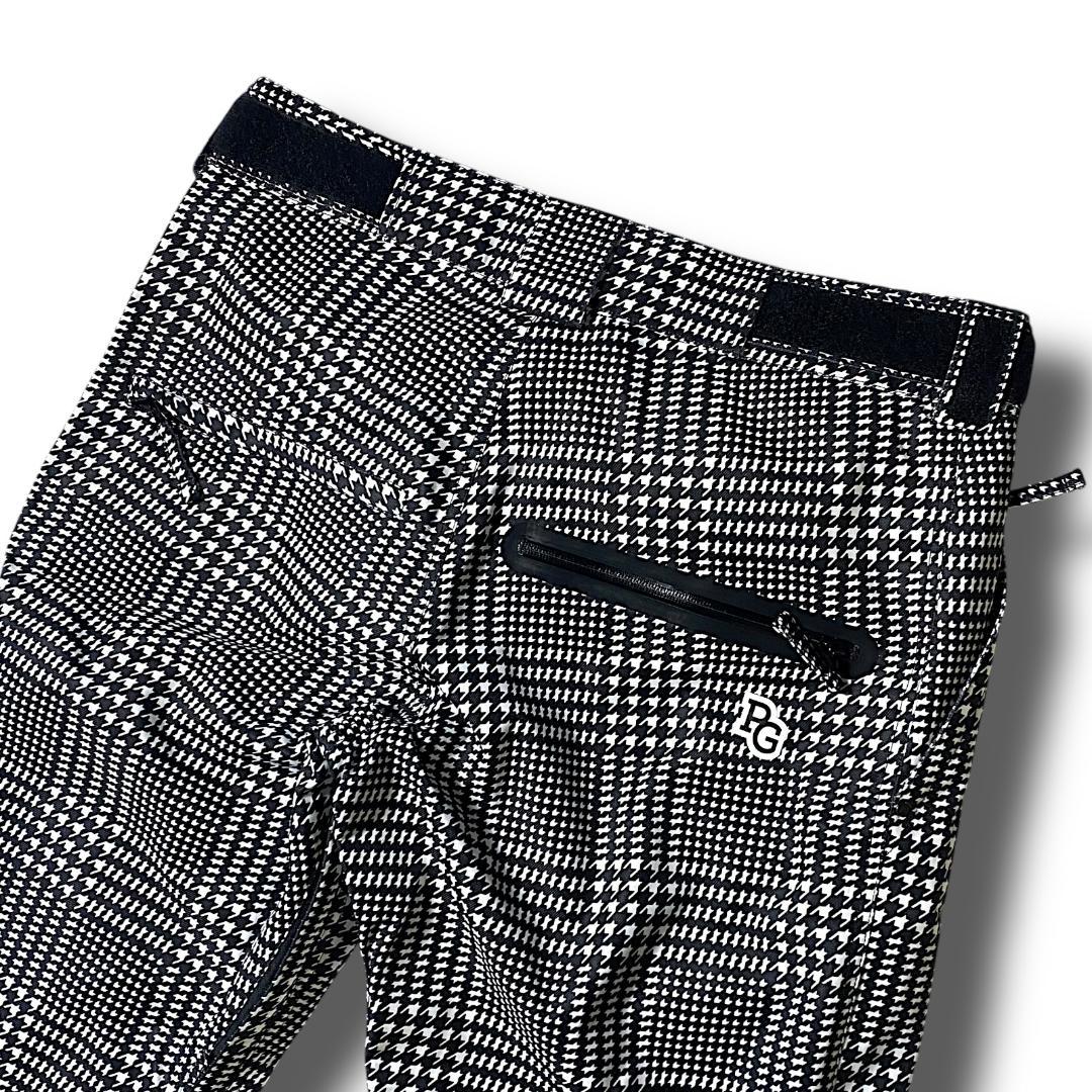 4 定価4万 パーリーゲイツ 千鳥格子柄 スノーウエア パンツ スノボ ロゴ