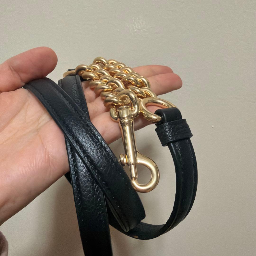 新品COACH 黒 レザー ハンドバッグ