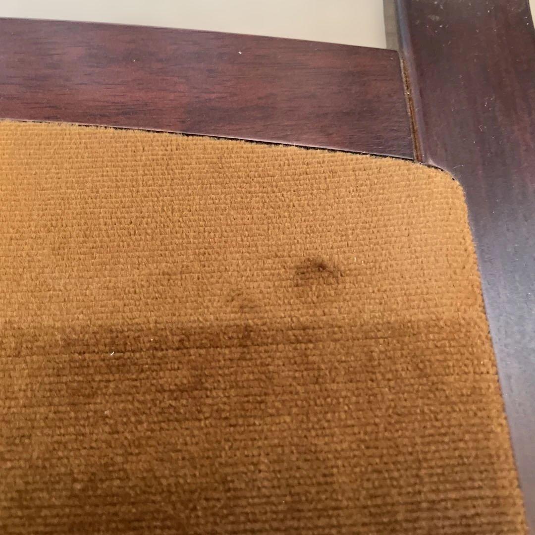 カリモク　座椅子　ダークブラウン 木製 スラットバック 4脚セット