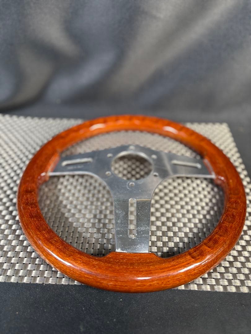 C026 OBA オバ　木製ステアリング　ハンドル　レア　ヴィンテージ 30cm