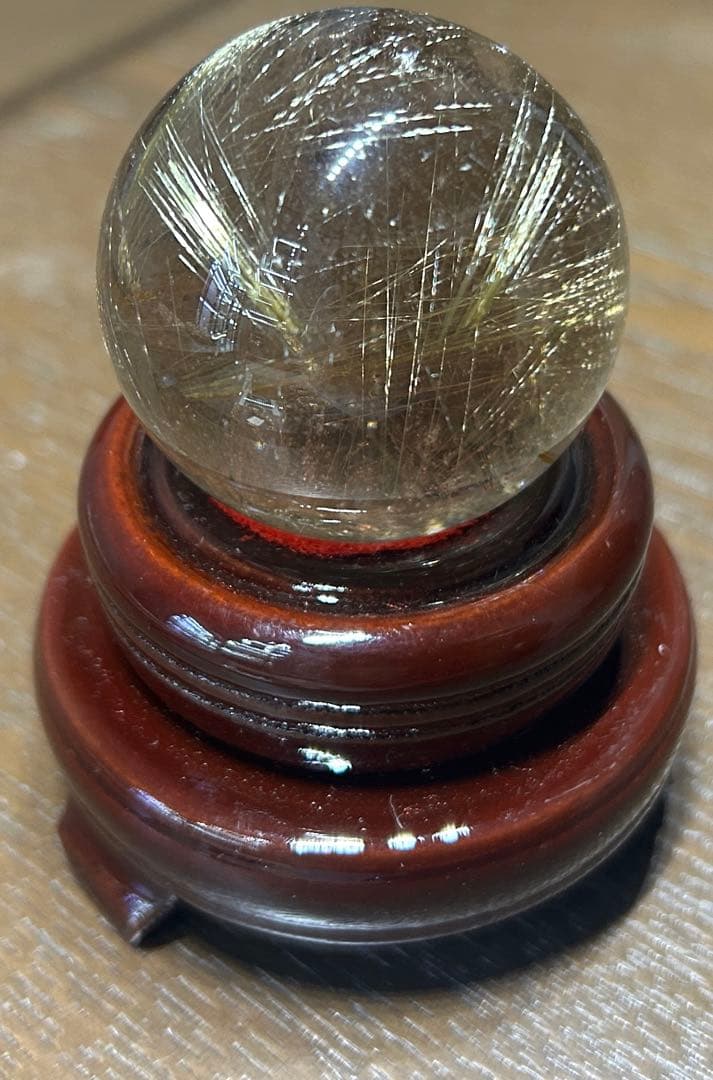 ルチルクォーツ丸玉42mm