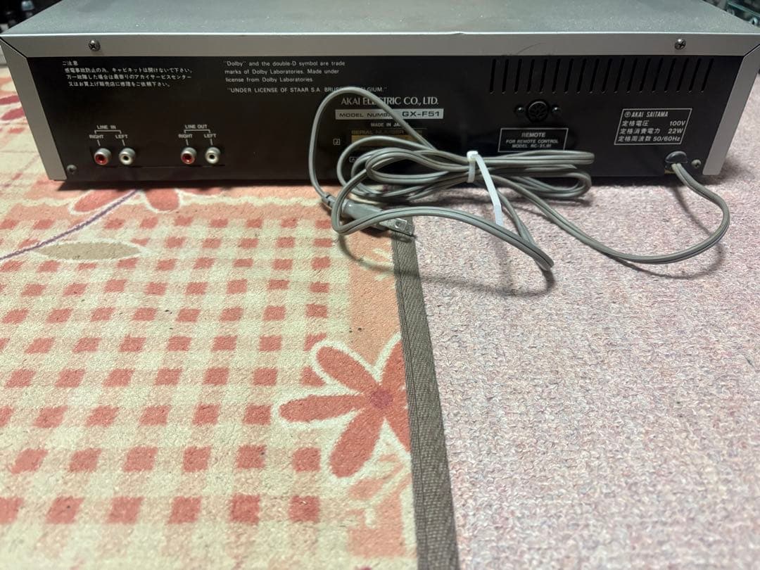 AKAI カセットデッキ GX-F51