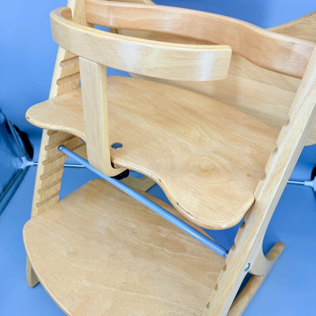 美品！　大和屋 すくすくチェア プラス テーブル＆ガード　ナチュラル