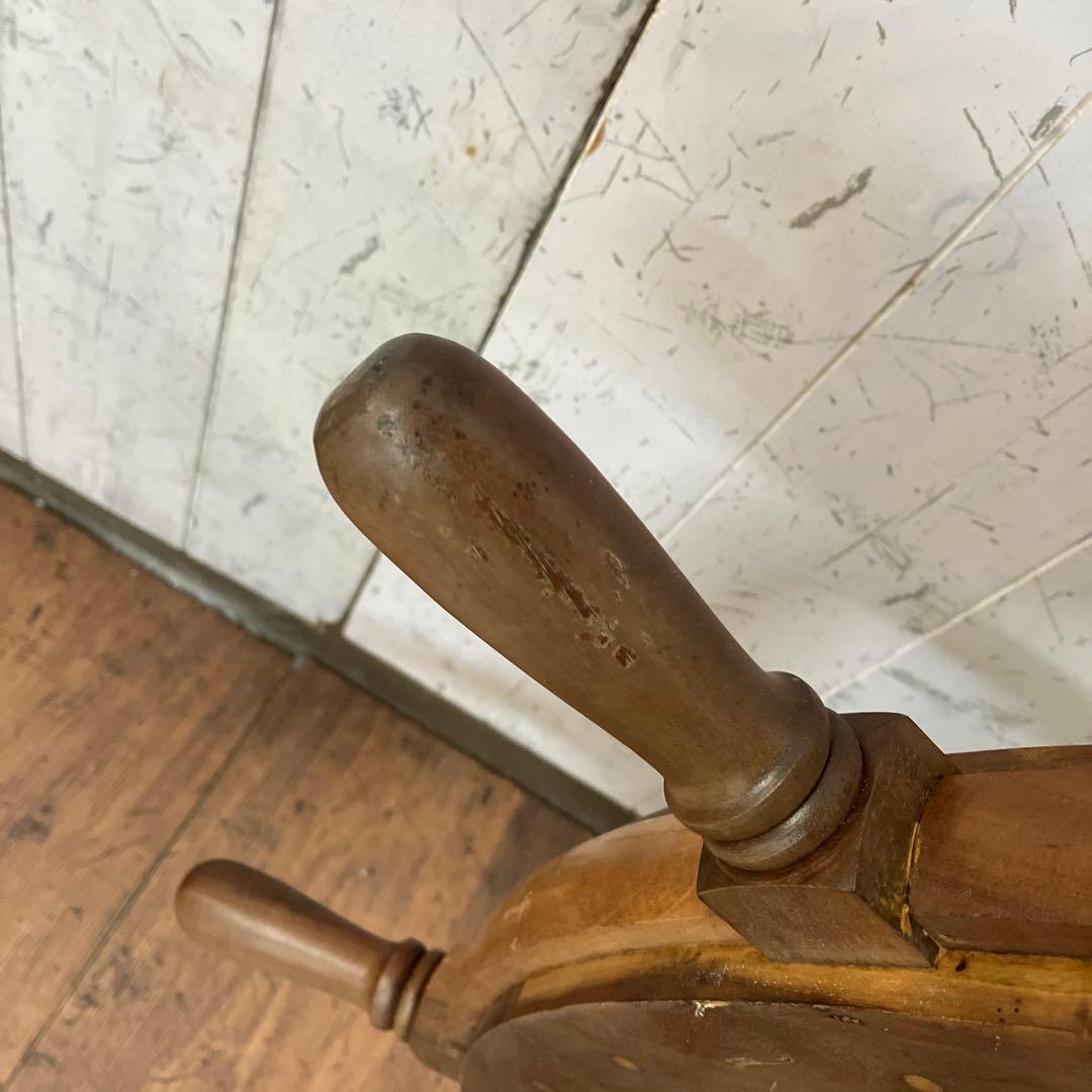 A-壁 木製 船の舵輪 8本ハンドル マリンインテリア 操舵輪 ラット ハンドル