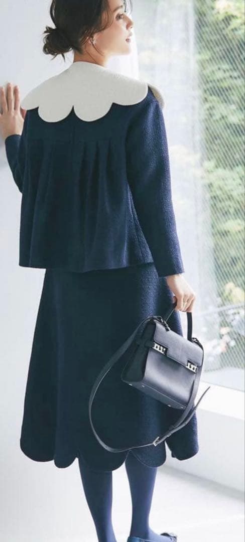 セブンテン　seventen by miho kawahito スカラップカラー