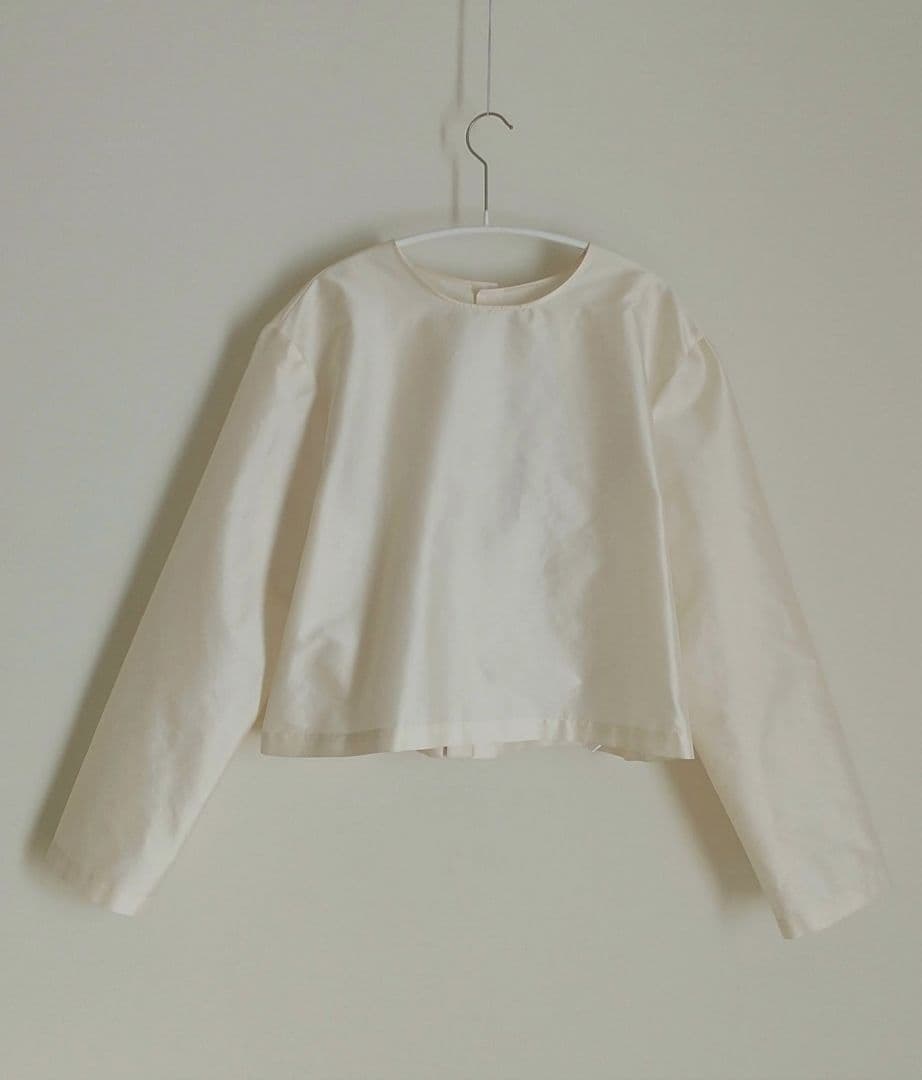 Plage silk mix taffeta Tブラウス