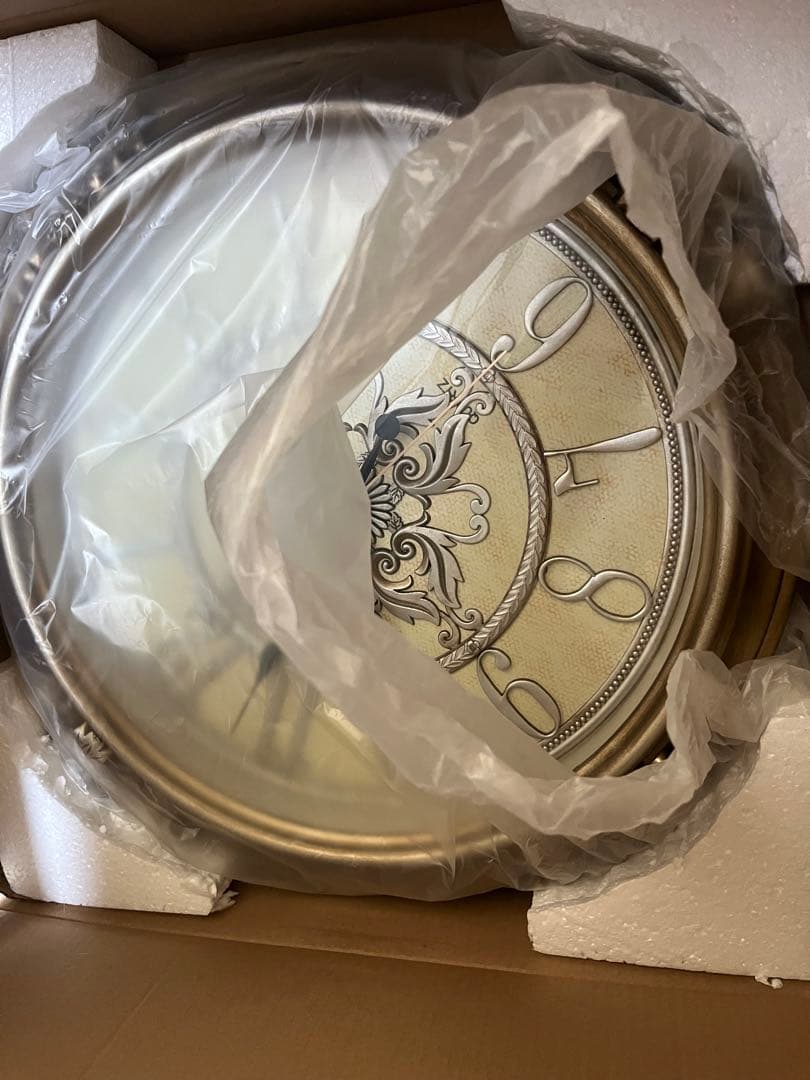 再度値下げ中！新品未使用　アンティーク　ロココウォールクロック