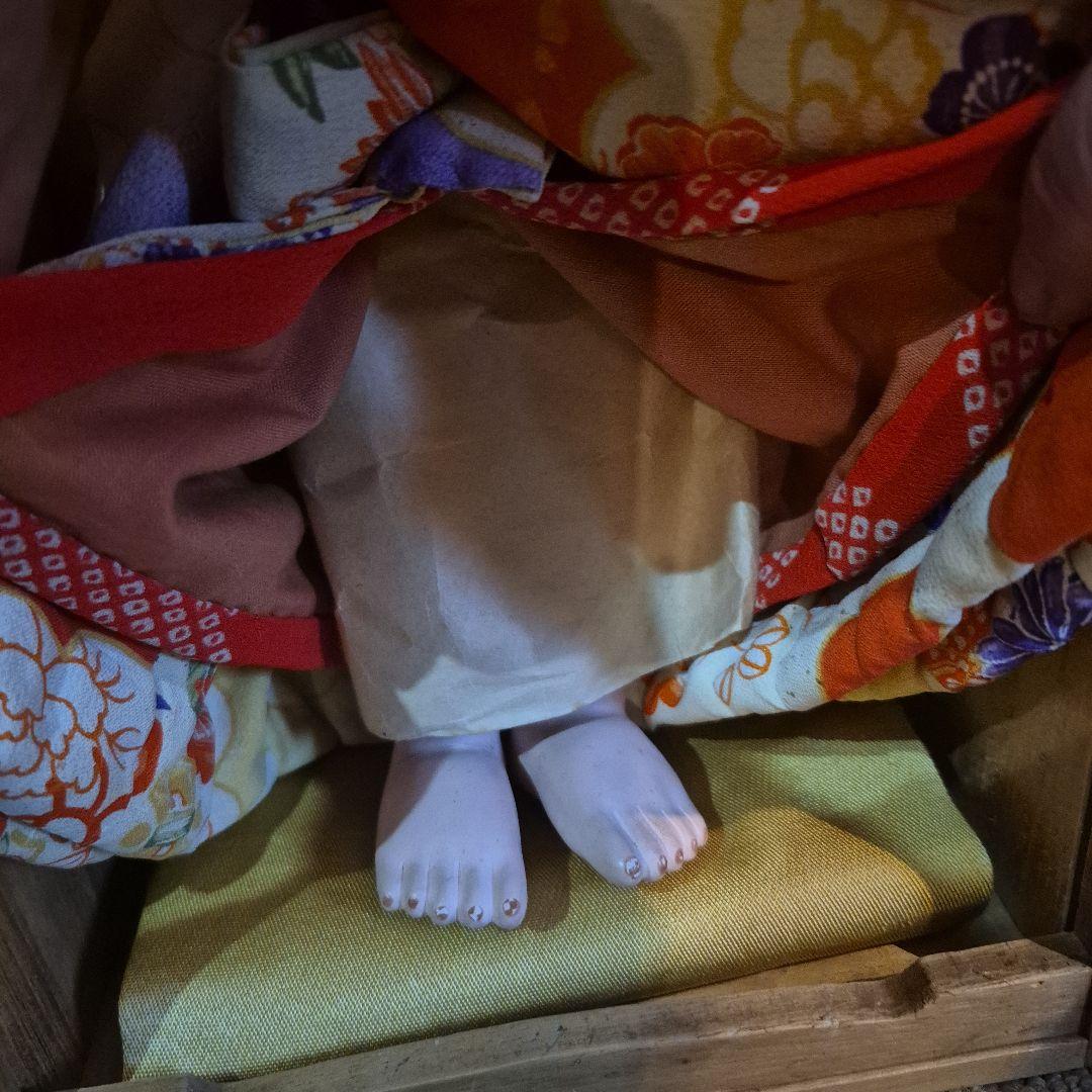 市松人形 木製ケース付き