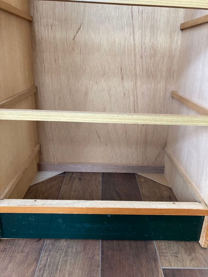 古家具　タンス　引き出し　7段　濃緑色、深緑系　サムラ工芸K.K 昭和レトロ