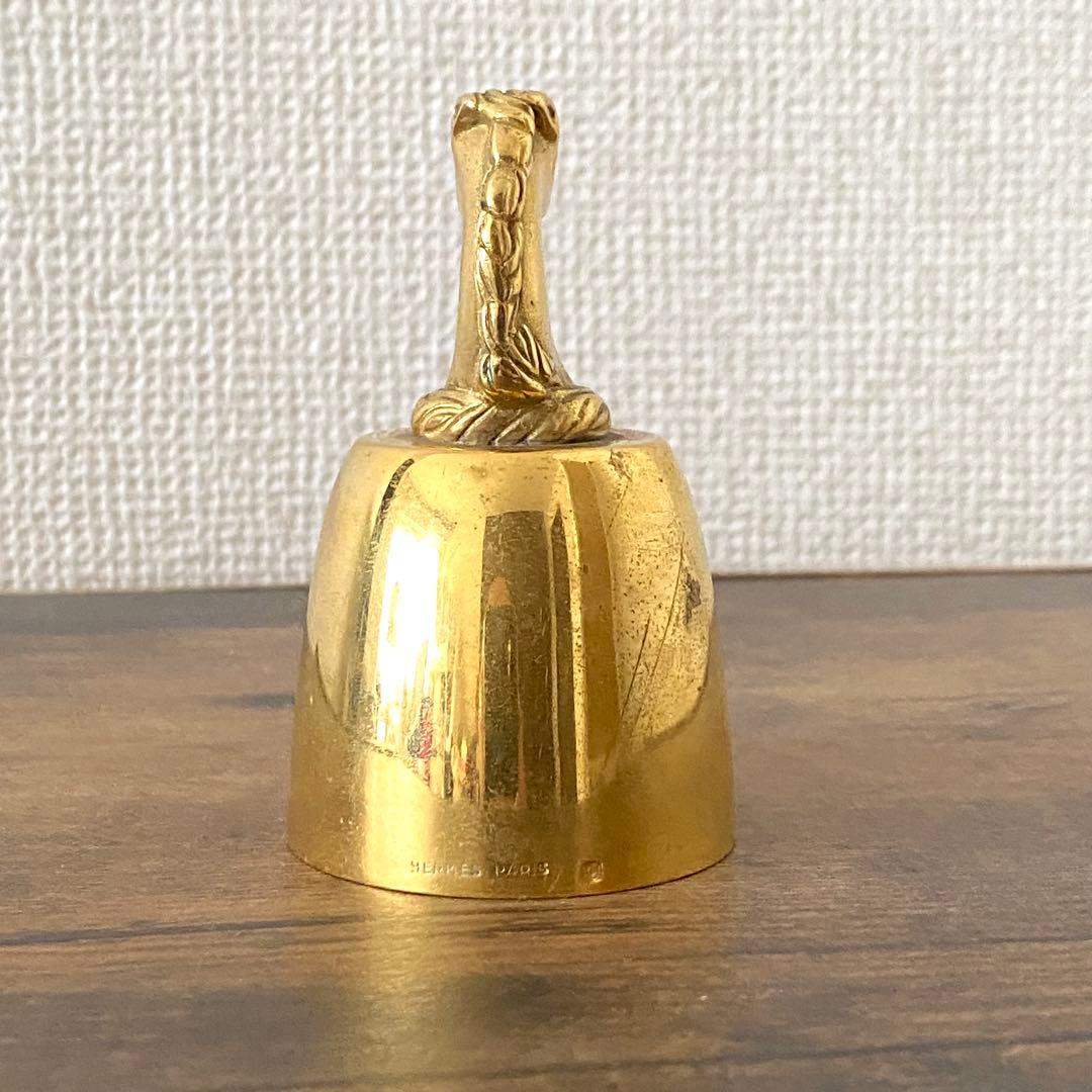 HERMS エルメス 真鍮 テーブルベル 馬モチーフ ヴィンテージ 卓上ベル