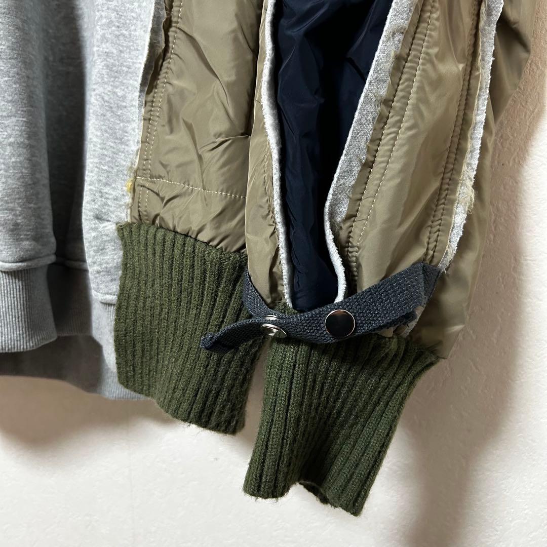 美品 再構築 コンビ ma-1 スウェット