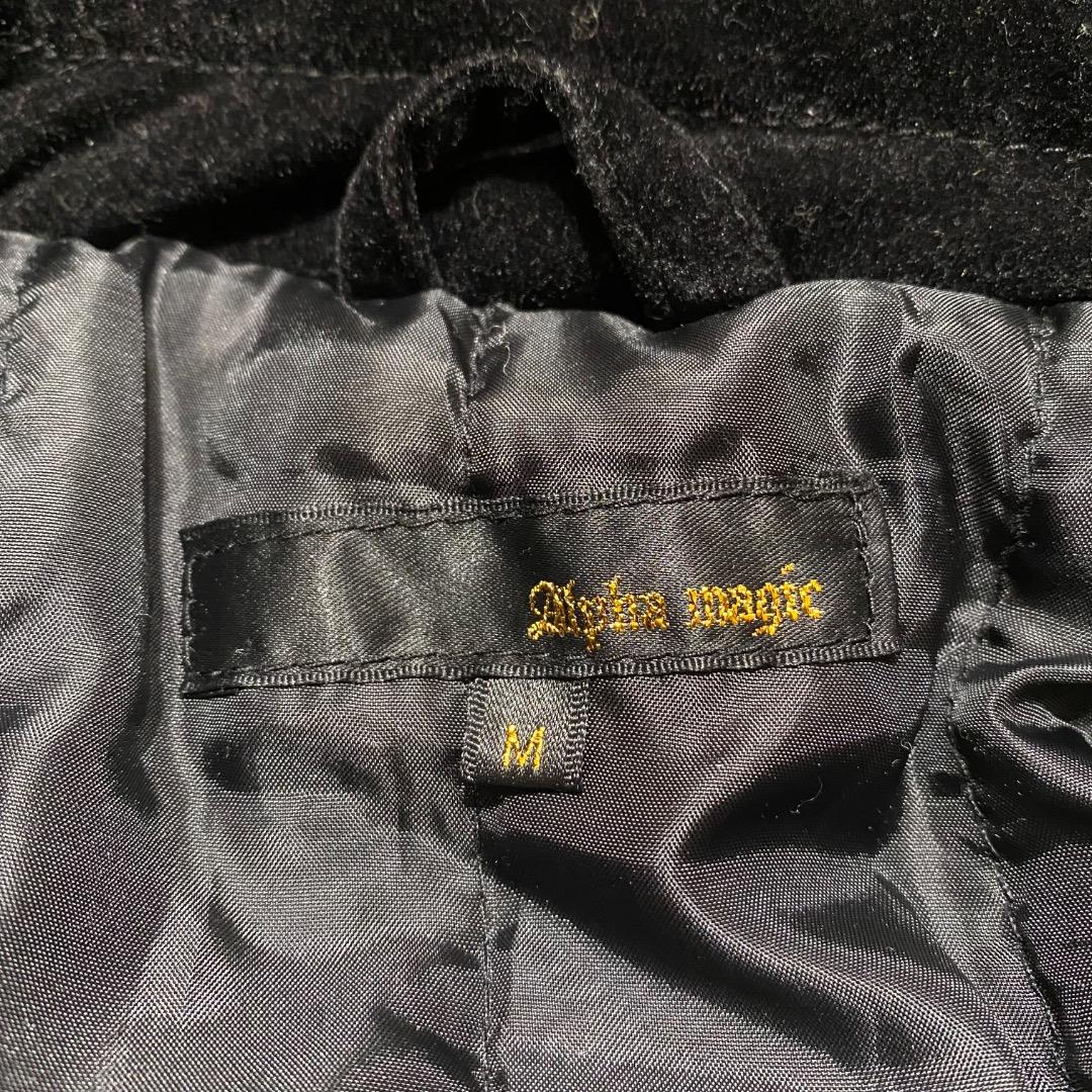 ネオお兄系 パンクy2k v系 ネックベルト ファスナー ギミック ベロアコート