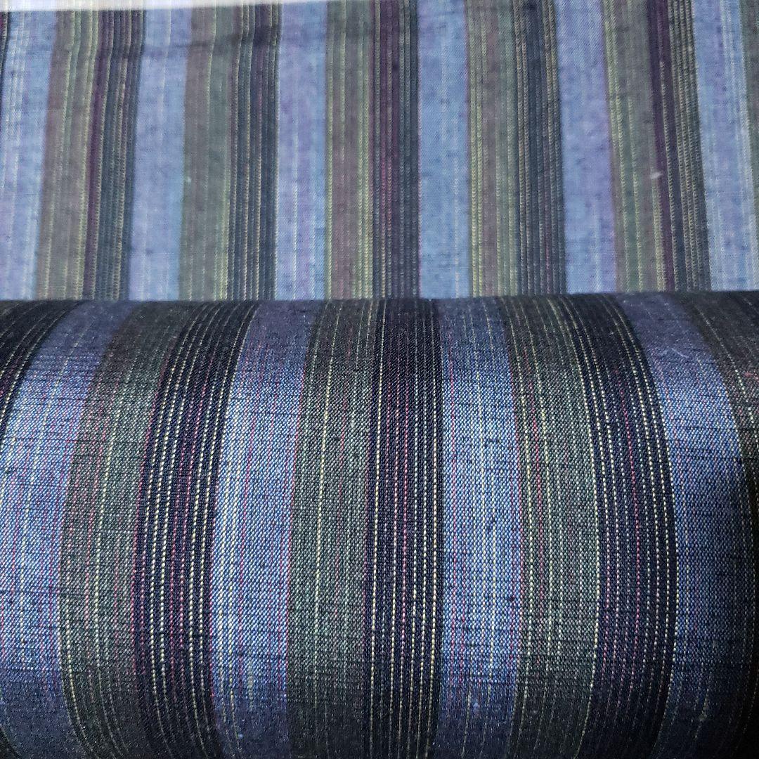 半幅帯 正絹手差し紅型調 名匠秀逸極上織紬 正絹リバーシブル