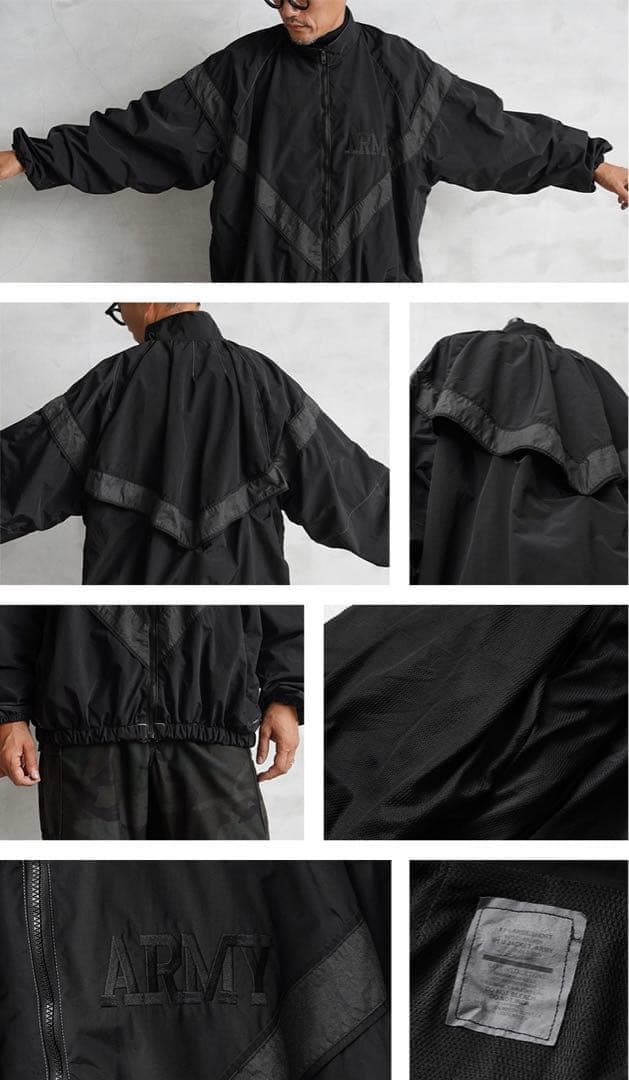 美品 XXL Waiper inc US ARMY IPFU JACKET黒染め