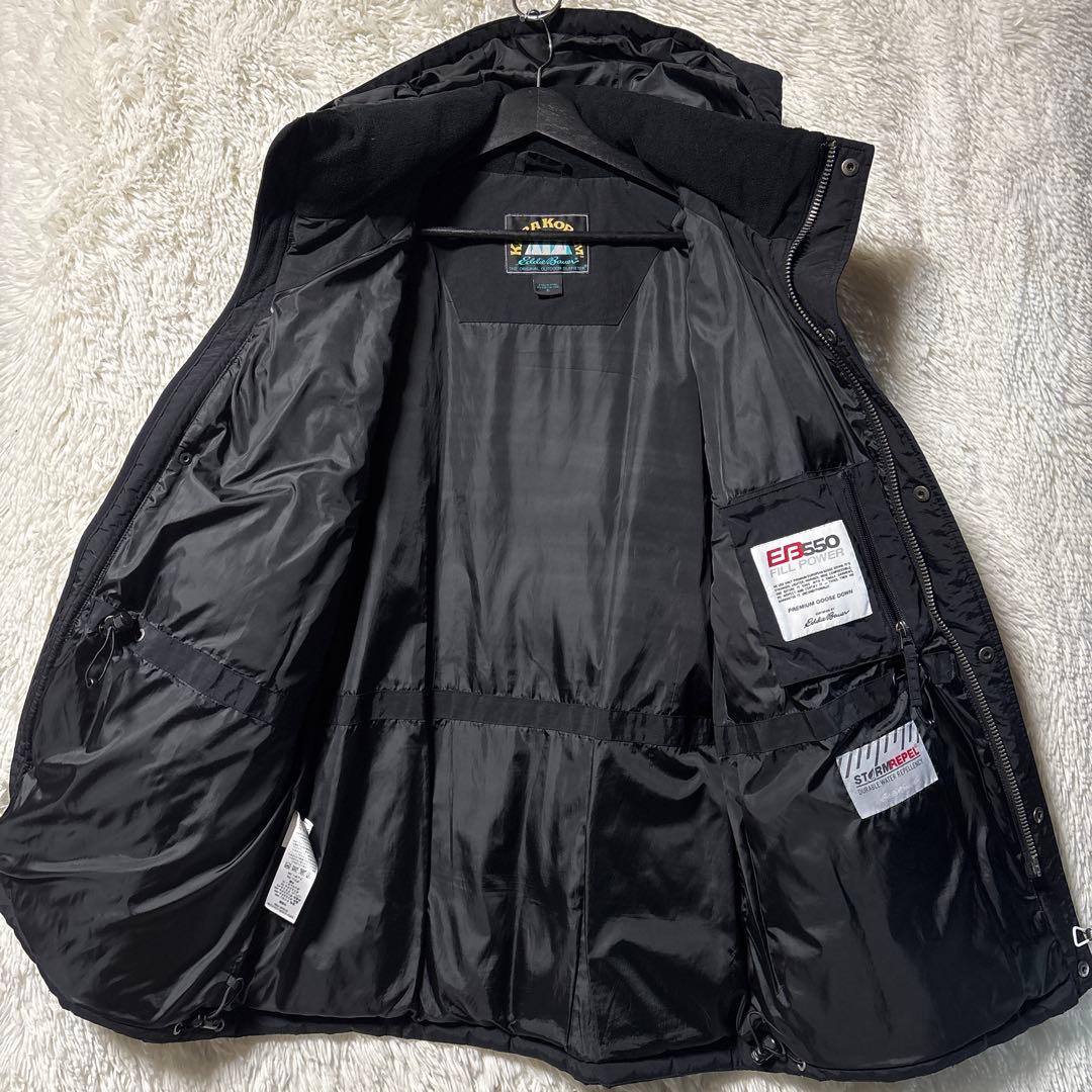 エディバウアー　カラコラム　ダウンジャケット　S表記　黒　フード