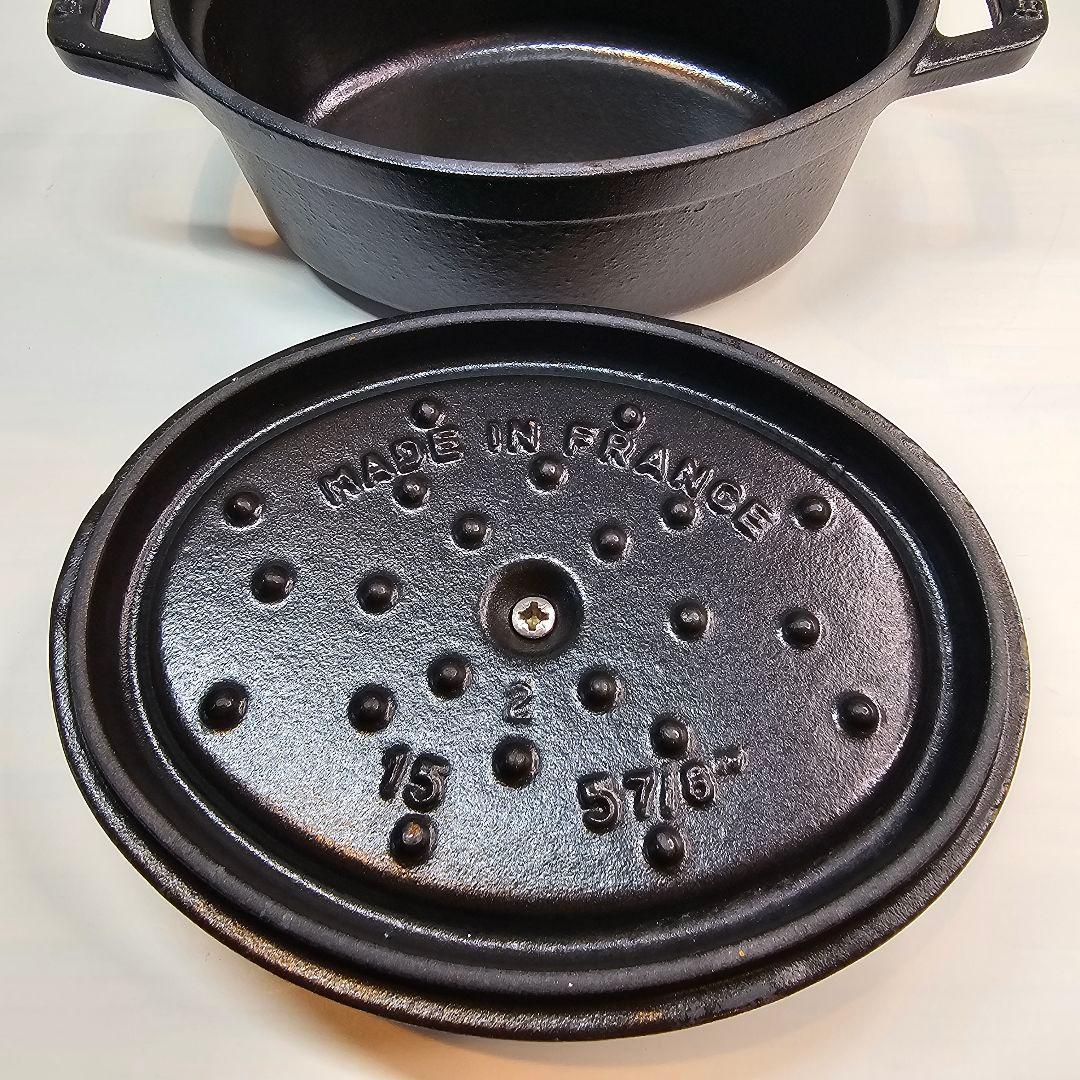 Staub ストウブ ピコ・ココット 15cm オバールブラック, 鋳鉄