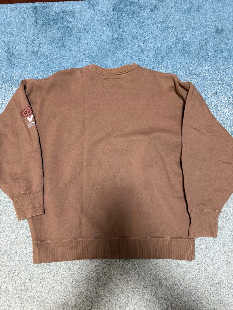 WTAPS ブラウン クルーネック トレーナー