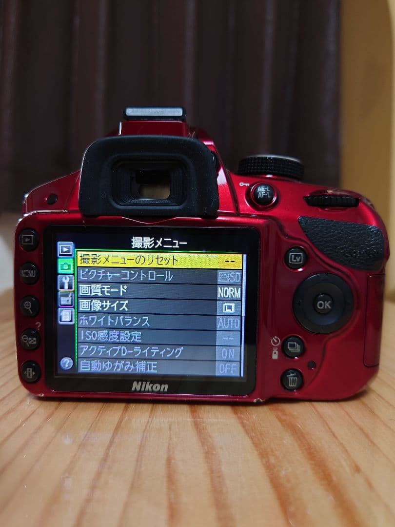 ★実用品★ Nikon ニコン D3200 レッド デジタル一眼レフカメラ