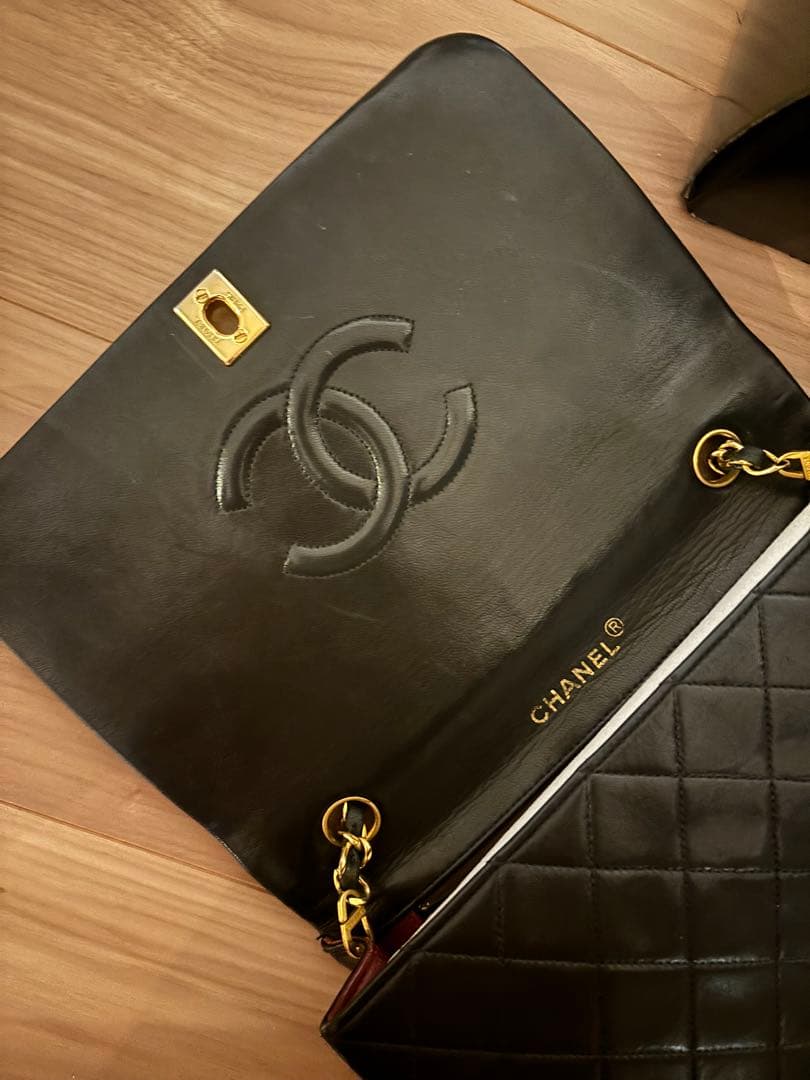 専用　シャネル　マトラッセ　ショルダーバッグ　ヴィンテージ　フルフラップ