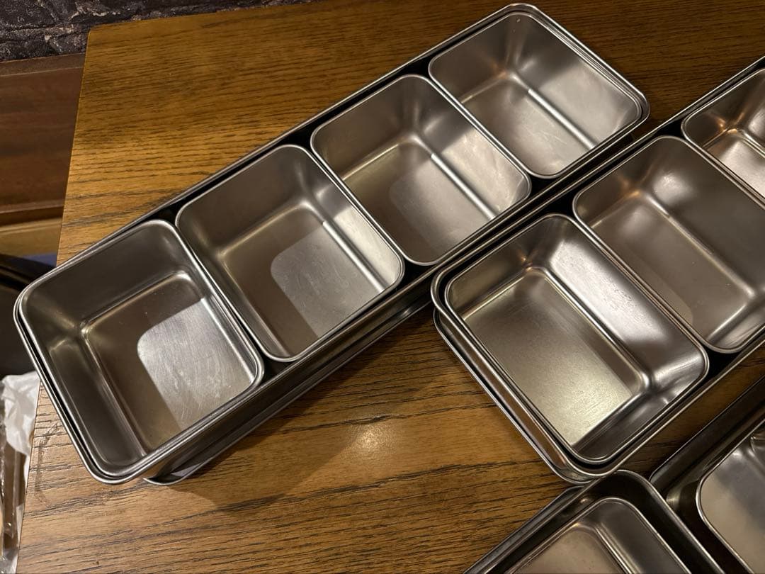 【中古美品】飲食店 ステンレス製 バット 大小13点セット 薬味入れ 調味料入れ