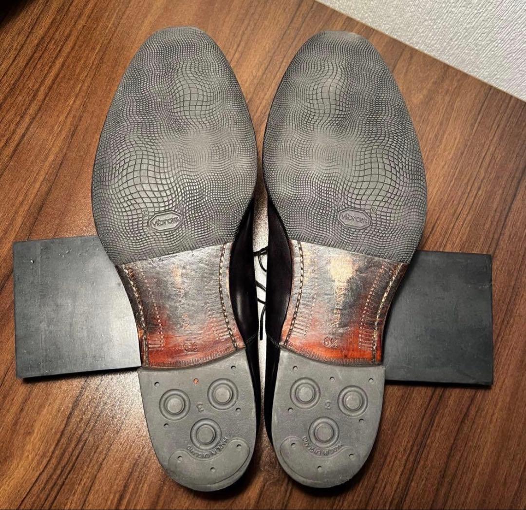 美品 SHETLANDFOX（シェットランドフォックス）内羽根式ストレートチップ