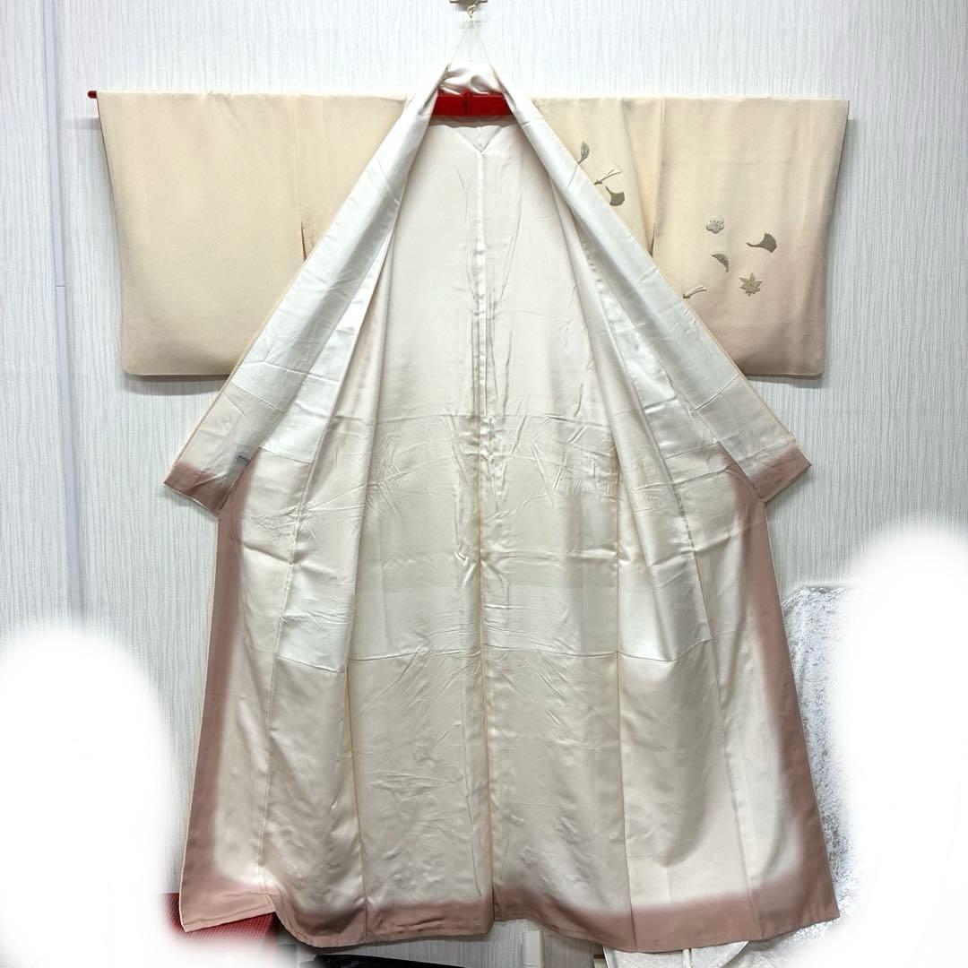 訪問着 着物 相良刺繍 正絹 中国刺繍 逸品 滝泰 落款あり