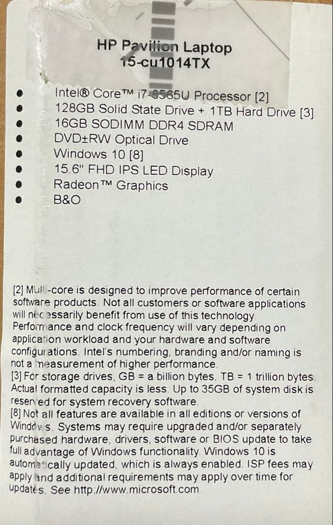 HP ノートPC ブルー