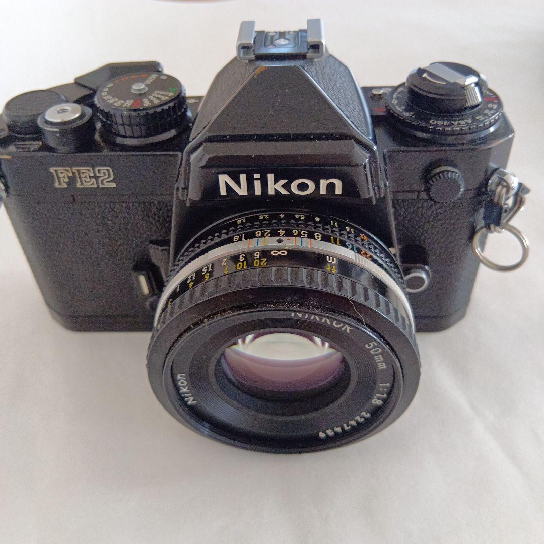 マロンNikon FE2 フィルムカメラ Nikonスピードライト