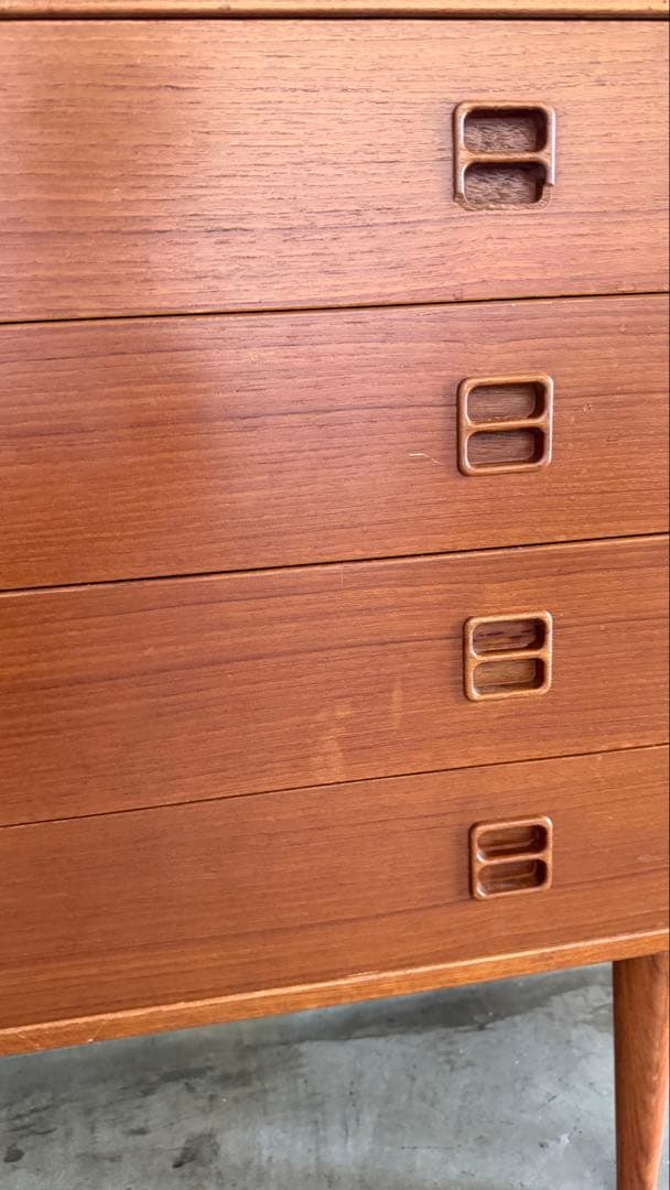 ミッドセンチュリー 木製チェスト 4引き出しヴィンテージ
