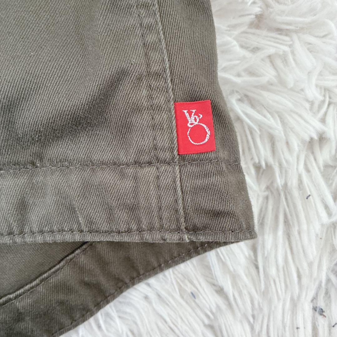 VIRGO モッズコート 変形デザイン ファー カウレザー 切替 カーキ 3