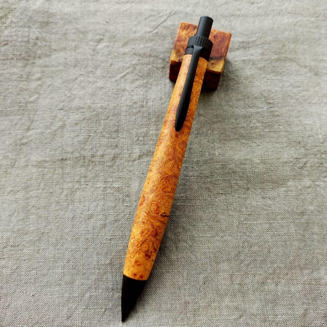 【専用】　ハンドメイド　木軸シャープペン　0.5mm　天然木　ブラック