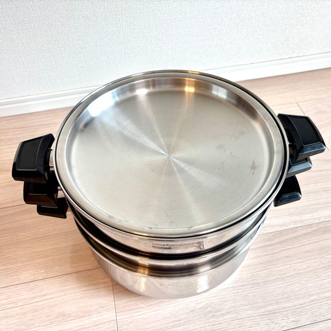 【美品】ロイヤルクイーン　大フライパン　6リットル鍋セット　IH対応