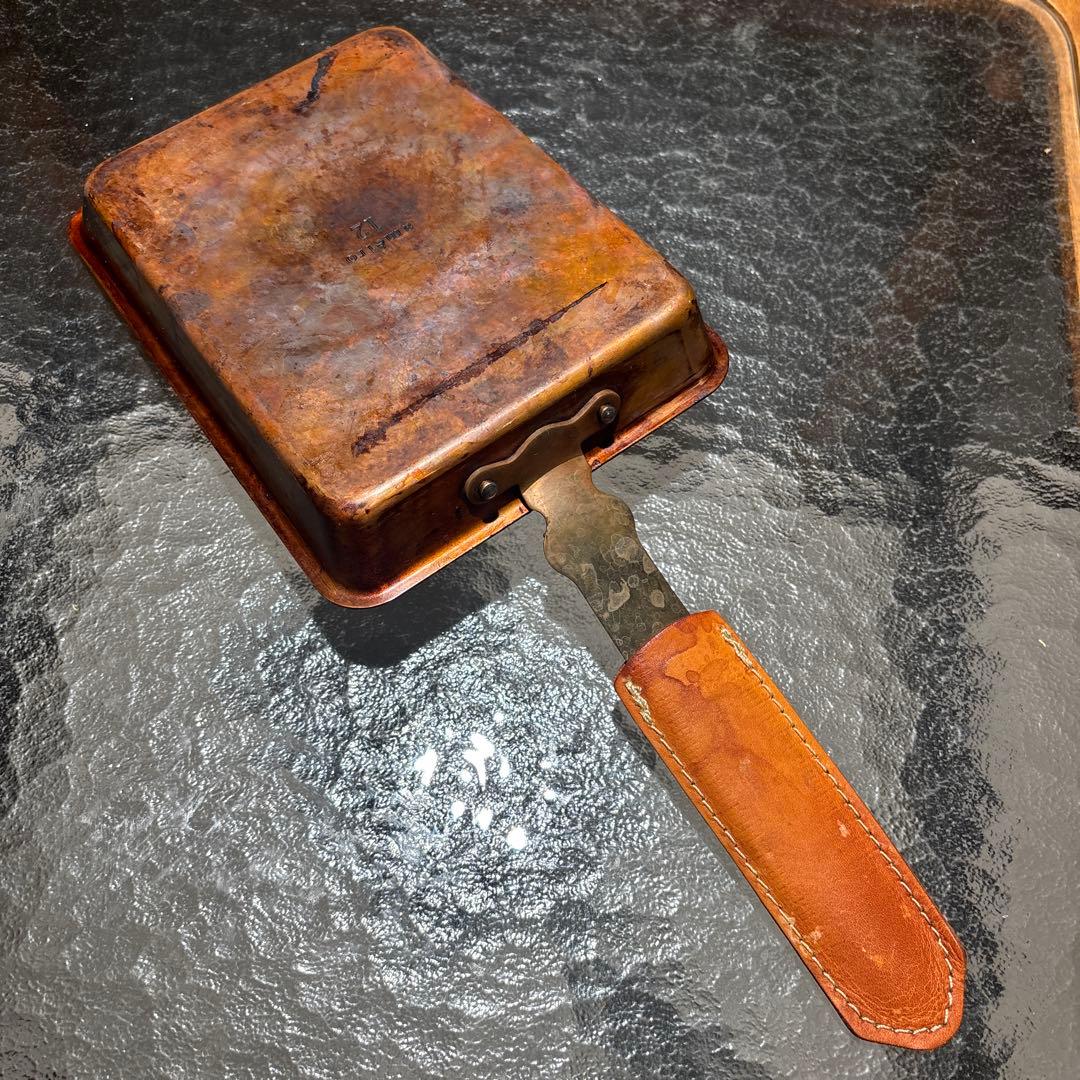 améiro 銅製 卵焼き器 レザーの取手カバー付き【IH不可】