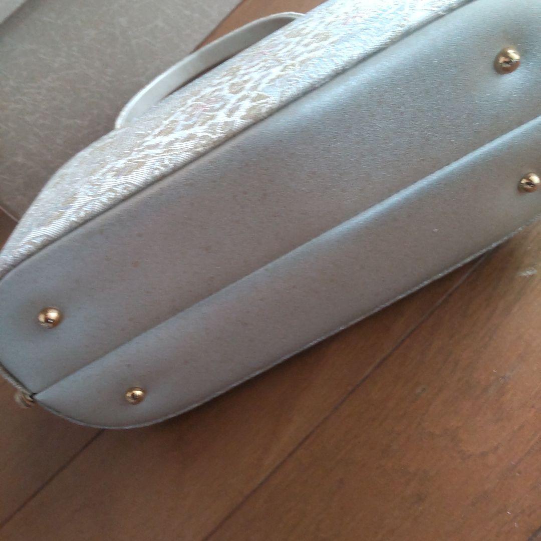 草履 バッグ セット 紗織 Lサイズ シルバー系