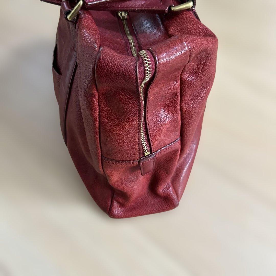 ポーター　プリュム　PORTER PRIME ボストンバッグ レア　赤　革