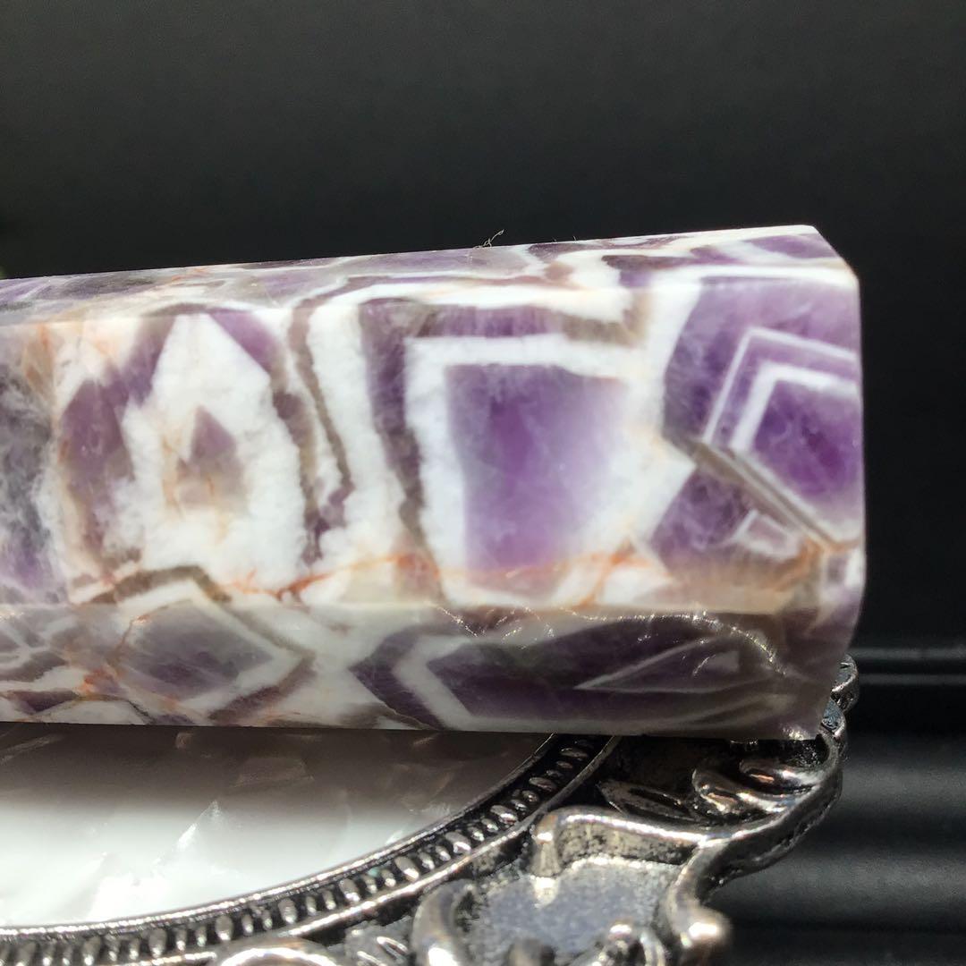 夢幻紫水晶ポイント　癒し石‼️アメジスト　六角柱  ポイント