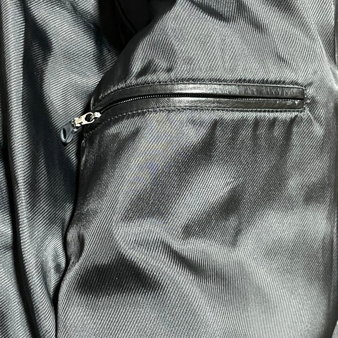 グリーンレーベルリラクシング （M） ダウンジャケット　シープレザー　肉厚　黒