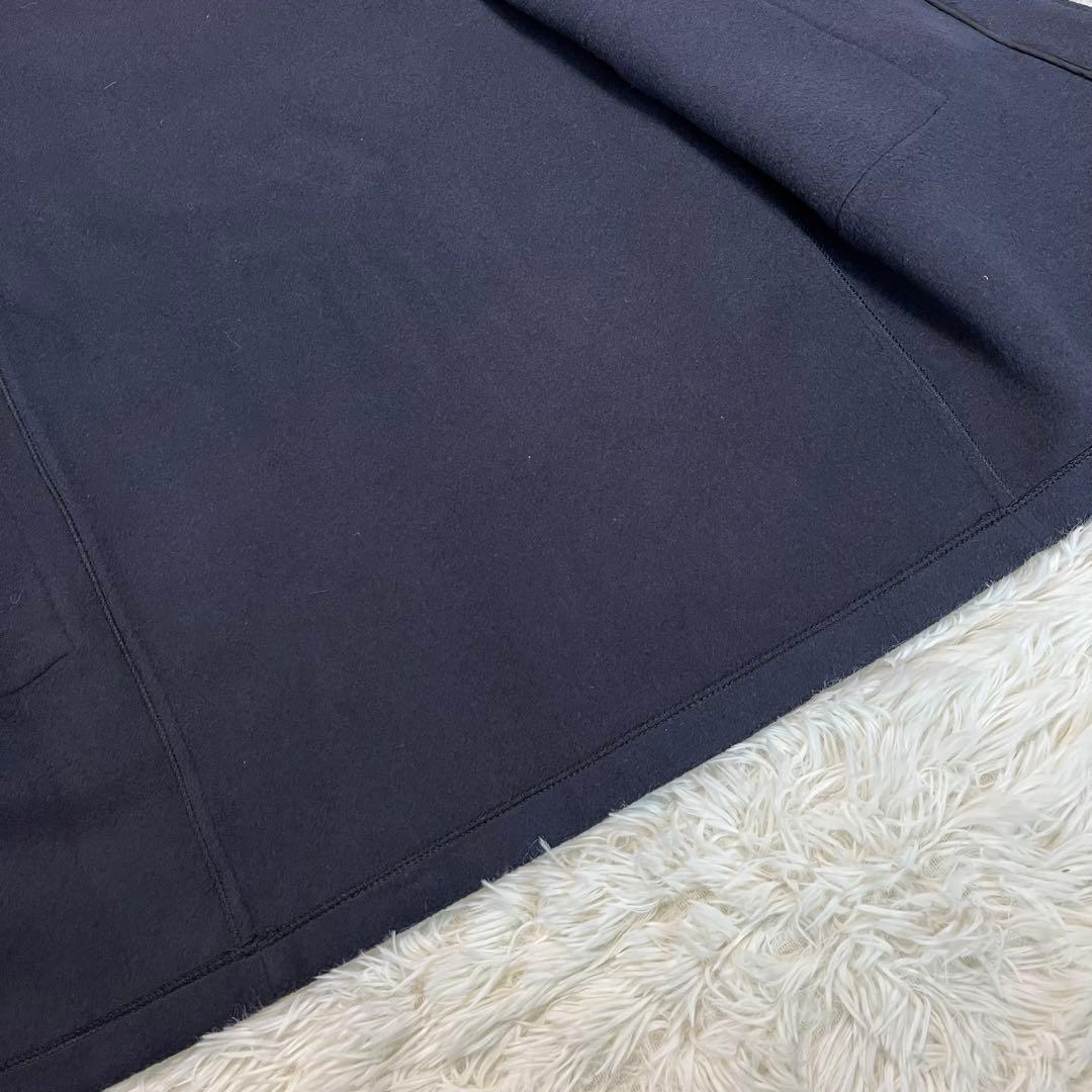 英国製✨グローバーオール ダッフルコート ネイビー　フード付　L相当