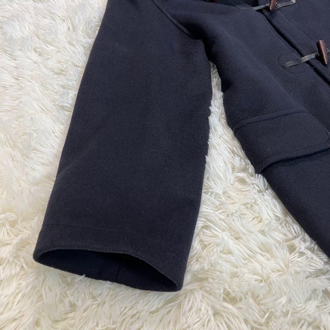 英国製✨グローバーオール ダッフルコート ネイビー　フード付　L相当