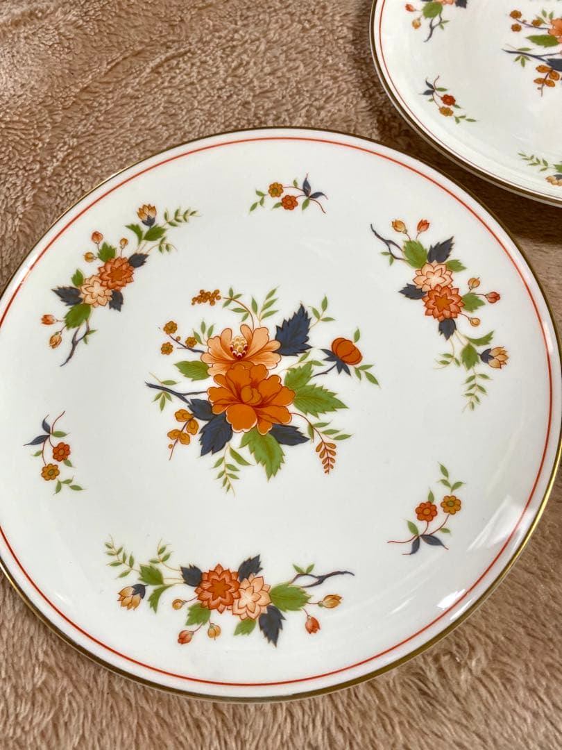 ナルミ　ミカサ　大皿　レトロ　カップアンドソーサー　セット　花柄