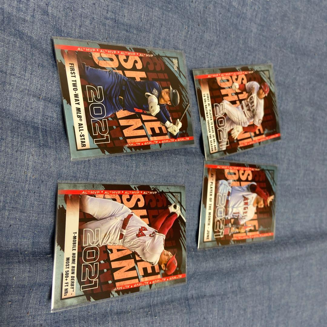 野球カード（大谷翔平シリアルナンバー入りカード2枚）