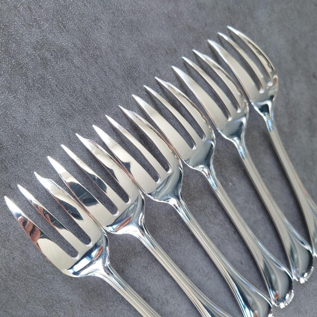 希少 美品 クリストフル ポンパドール ケーキフォーク コーヒースプーン 12点