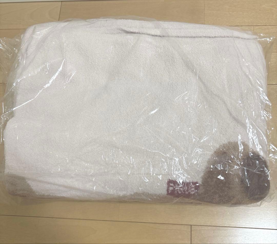 新品タグ付 ジェラートピケ sleep ベア ジャガード マルチカバー ピンク