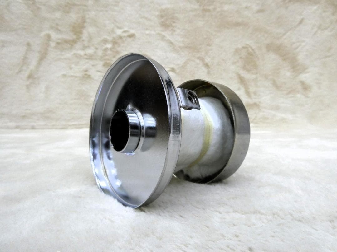 メッキ　メガホン＋インナーサイレンサー　付５０．８/ラッパ 爆音 スチール