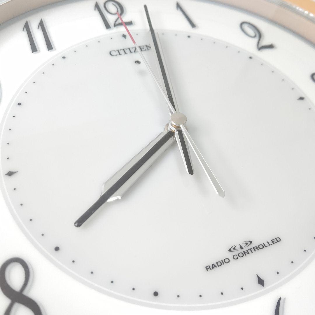 美品　シチズン　リズム　電波　ソーラー　掛け時計　サイレント秒針　クロック