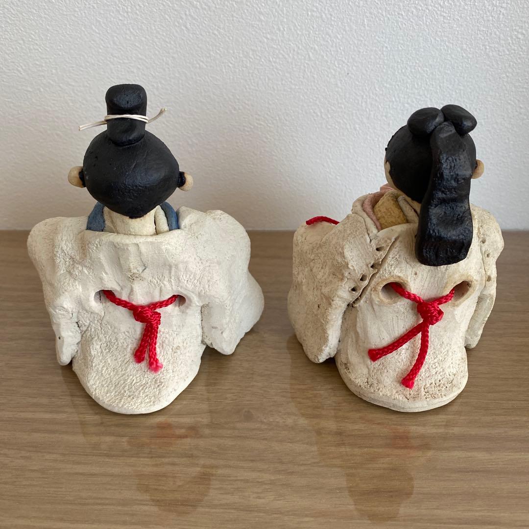 【美品】陶器 ひな人形 和風