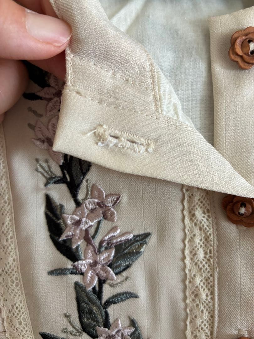 【わずかな不良あり】星箱Works ジャスミン　ヨークカラーワンピース