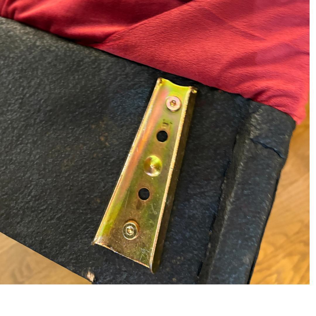 1Pベルベットソファ シングルソファ 赤 レッド インテリア 143-028